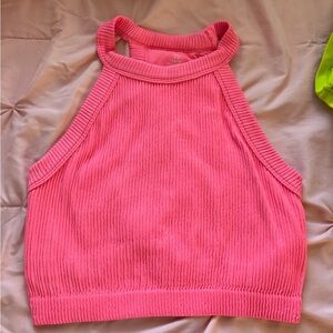 aerie Superchill Seamless High Neck Bra Top